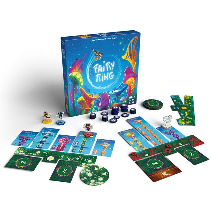 Juegos Fairy Ring Juego de Mesa Estratégico Familiar de Aldeas de Setas y Hadas, en Español, para 2 a 4 Jugadores, a Partir de 8 Años, Referencia FAIES01
