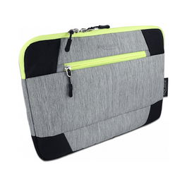 DeLOCK Bolso o Funda para Portátil y Tableta hasta 13.3 Pulgadas (33.8 cm) - Resistente al Agua, Poliéster, Negro/Gris/Amarillo, Unisex