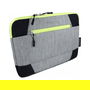 DeLOCK Bolso o Funda para Portátil y Tableta hasta 13.3 Pulgadas (33.8 cm) - Resistente al Agua, Poliéster, Negro/Gris/Amarillo, Unisex