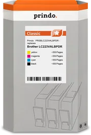 Prindo Multipack Negro, Cian, Magenta y Amarillo PRSBLC223VALBPDR Classic