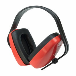 Wolfcraft Cascos de Protección Auditiva Stándard Rojo