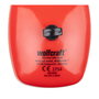 Wolfcraft Casco Estándard (CE) 4957000 Protector Auditivo SNR 29 dB (UE) 2016/425 EN 352-1:2020 Rojo