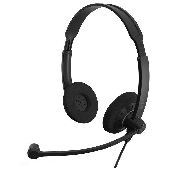 EPOS Impact SC 60 Auriculares Diadema Supraaural Alámbricos para Llamadas y Música, 50-10000 Hz, Cancelación de Ruido, Micrófono Boom, Negro y Plata