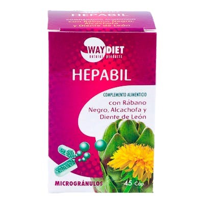 WAYDIET NATURAL PRODUCTS Phytocomplex Hepabil 45 Cápsulas WAYDIET NATURAL PRODUCTS Phytocomplex Hepabil 45 Cápsulas