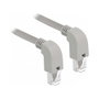 DeLOCK 85858 Cable de red RJ45 Cat.5e SF/UTP angulado 0,5 m Gris