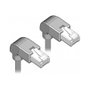 DeLOCK 85858 Cable de red RJ45 Cat.5e SF/UTP angulado 0,5 m Gris