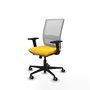 PIQUERAS Y CRESPO Silla de oficina Haches Amarillo y Blanco
