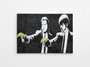 Wallity WY65 Lienzo Decorativo Enmarcado Banksy 50 x 70 cm