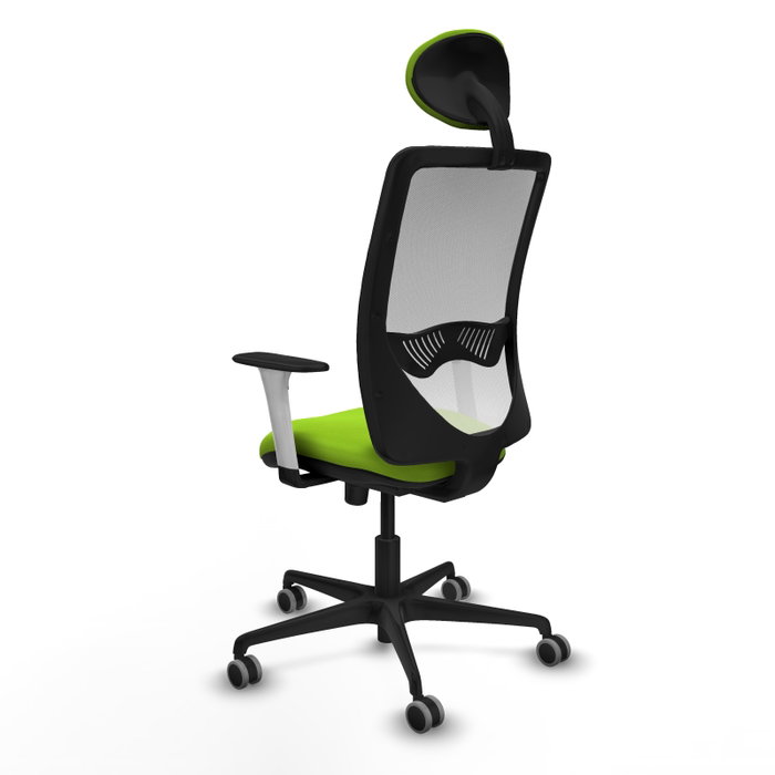 PIQUERAS Y CRESPO Silla de oficina Zulema Pistacho y Blanco con mecanismo Sincro PIQUERAS Y CRESPO Silla de oficina Zulema Pistacho y Blanco con mecanismo Sincro