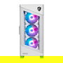 MSI MPG VELOX 100R Midi Torre Blanco ATX, 3 Ventiladores ARGB 120 mm, Panel Lateral Cristal Templado para Juegos