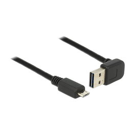 DeLOCK Cable EASY-USB 2.0 USB-A a Micro-B 2 m Blanco