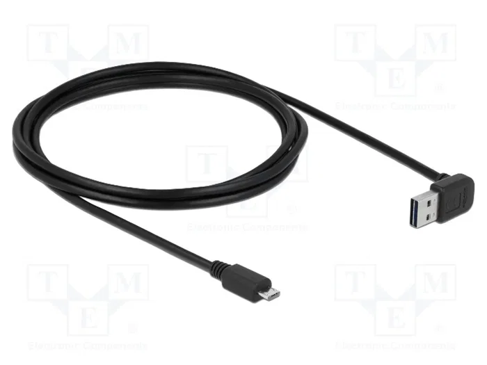 DeLOCK Cable USB 2.0 de 2 m con conector USB-A angular y Micro-USB B Blanco DeLOCK Cable USB 2.0 de 2 m con conector USB-A angular y Micro-USB B Blanco