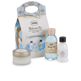 Sabon Welcome Jasmine Estuche Regalo con 3 Productos: Shower Oil, Silky Body Milk y Body Scrub 320 gr