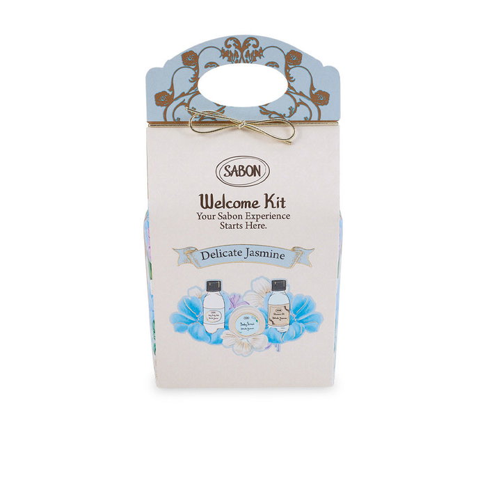 Sabon Welcome Jasmine Estuche Regalo con 3 Productos: Shower Oil, Silky Body Milk y Body Scrub 320 gr
