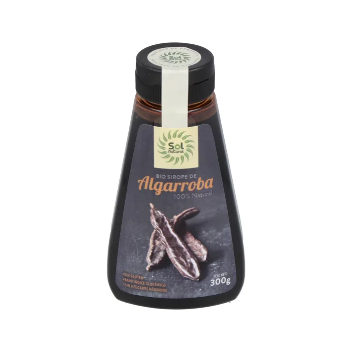 SOLNATURAL Sirope de Algarroba Ecológico (Bio) 300 gr - Sin gluten, sin azúcares añadidos, bajo índice glucémico, 100% natural SOLNATURAL Sirope de Algarroba Ecológico (Bio) 300 gr - Sin gluten, sin azúcares añadidos, bajo índice glucémico, 100% natural