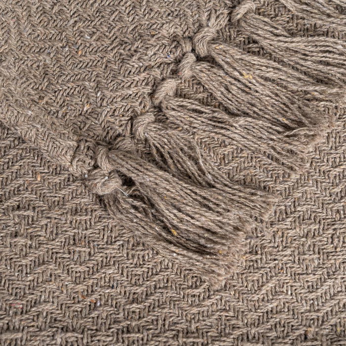 Ixia Plaid Marrón Algodón-Poliéster 125 x 150 cm
