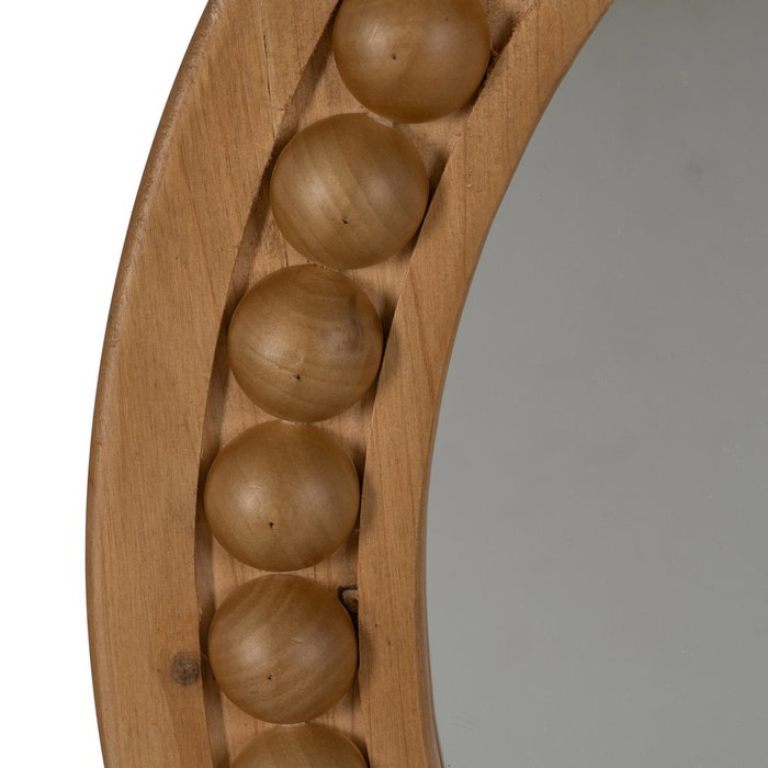 Espejo Natural Madera 50,50 X 3 X 50,50 cm