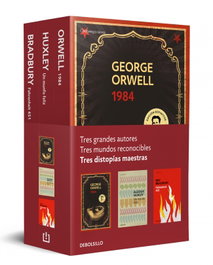 DEBOLSILLO, Distopías maestras (Pack que incluye: 1984, Fahrenheit 451 y Un mundo feliz) - DEBOLSILLO