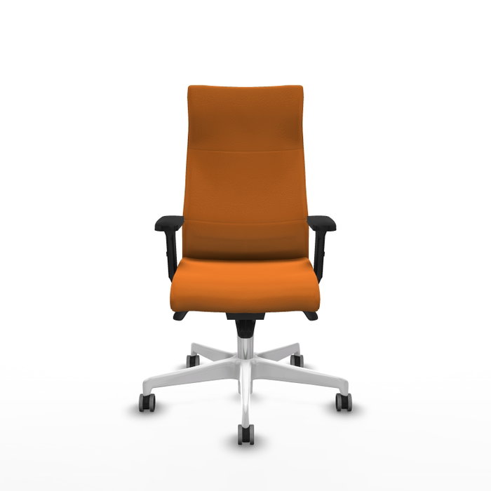 PIQUERAS Y CRESPO Sillón Albacete Naranja con Mecanismo Sincro y Brazos 2D