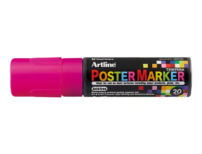 Artline Rotulador Poster Marker EPP-20 Punta Rectangular 20 mm Rosa Fluor