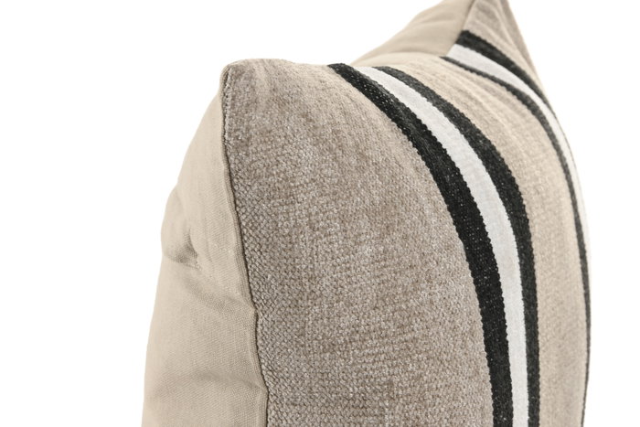 DKD Home Decor Cojin Tradicional Gris Claro Negro 45 x 45 cm (2 Unidades)