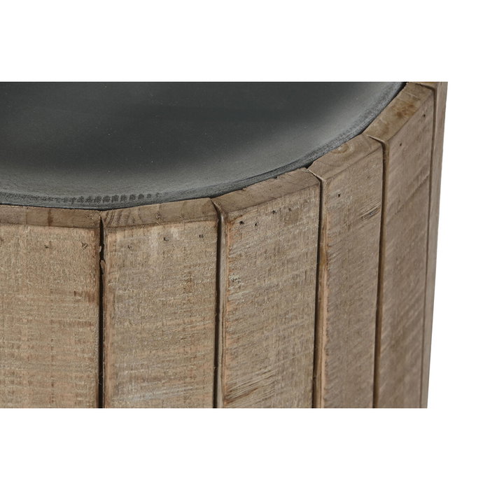 DKD Home Decor Mesita Auxiliar Abeto y MDF Natural DKD Home Decor Mesita Auxiliar Abeto y MDF Natural