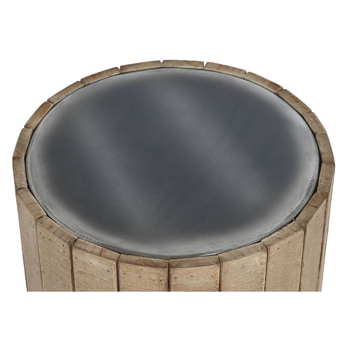 DKD Home Decor Mesita Auxiliar Abeto y MDF Natural DKD Home Decor Mesita Auxiliar Abeto y MDF Natural
