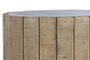 DKD Home Decor Mesita Auxiliar Alpino Natural 36 x 45 x 36 cm Doble Cara