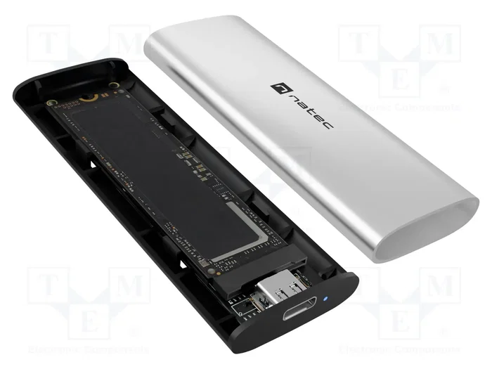 Natec RHINO M.2 NVME LITE Carcasa Externa SSD M.2 NVMe USB-C Plata Natec RHINO M.2 NVME LITE Carcasa Externa SSD M.2 NVMe USB-C Plata