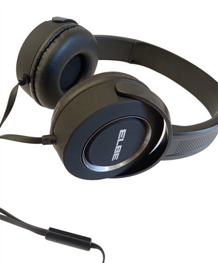 Elbe AU-812-NG Auriculares de Diadema con Micro Negro/Gris