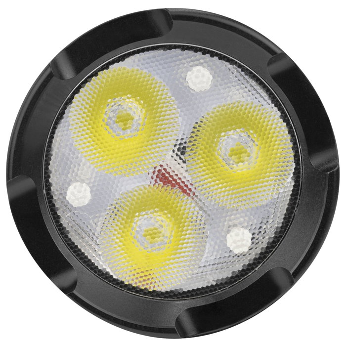Ansmann Pro 3000R Linterna de Metal con 3x10W LED