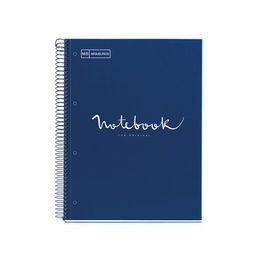 Bloc Miquelrius Emotions Notebook 5 Micro.Tapa Extra A5 120H 90G Cuadric.5X5 Marino (Set de 5)