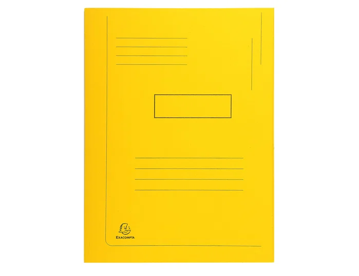 Exacompta Subcarpeta de Cartulina Reciclada A4 Amarillo