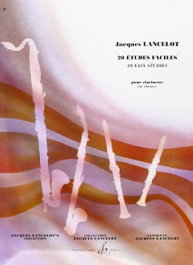 20 Etudes Faciles Clarinete, Jacques Lacelot - GERARD BILLAUDOTT