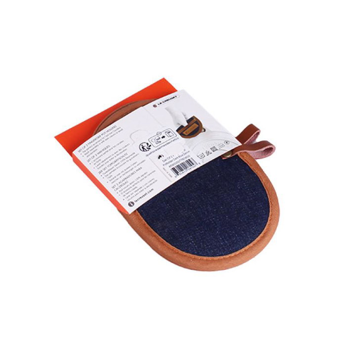 Le Creuset 45900007760800 Manoplas 2 Piezas 18x12,5cm Color Denim Blue
