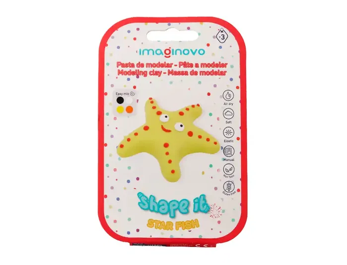 Imaginovo Set de Pasta para Modelar de Colores Surtidos con Instrucciones Estrella de Mar