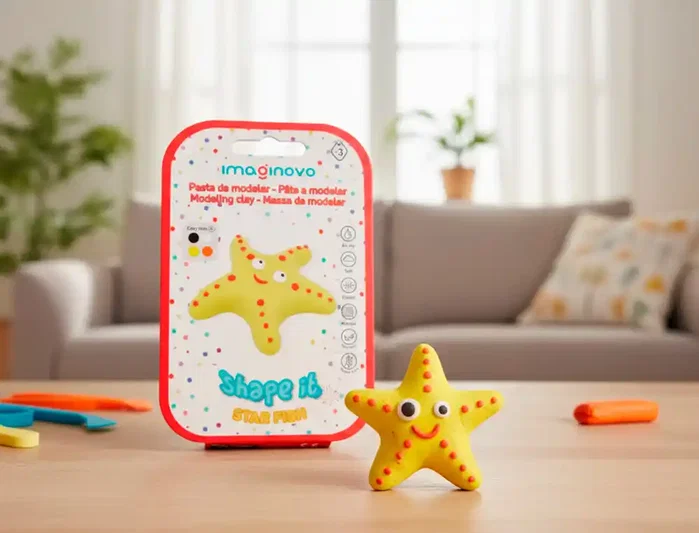 Imaginovo Set de Pasta para Modelar de Colores Surtidos con Instrucciones Estrella de Mar