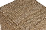 DKD Home Decor Reposapiés Seagrass Algodón Natural 40x40x38