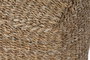 DKD Home Decor Reposapiés Seagrass Algodón Natural 40x40x38