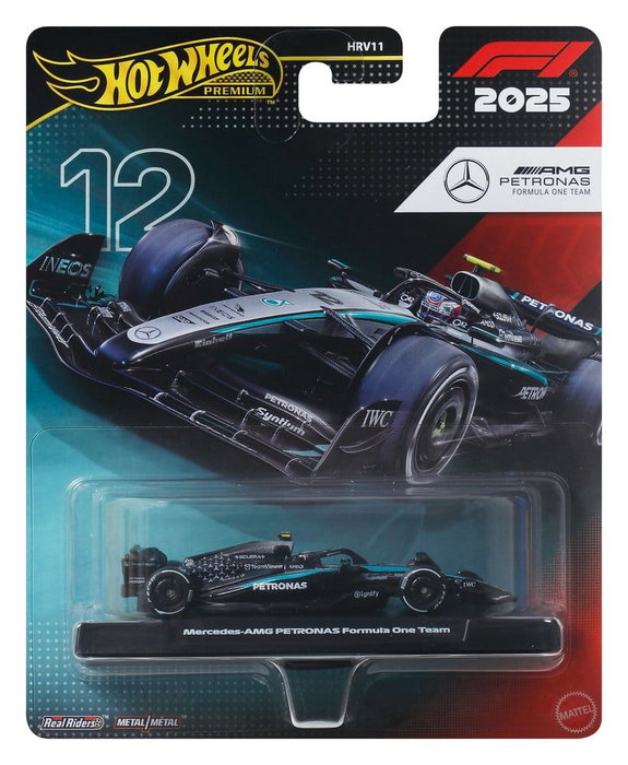 Mattel Hot Wheels Premium Fórmula 1 Team Mercedes Benz: Driver 2 1:64