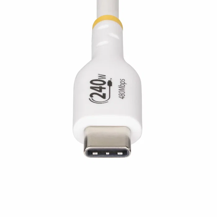 StarTech USB-C Cable de Carga 2m 240W PD EPR Blanco StarTech USB-C Cable de Carga 2m 240W PD EPR Blanco