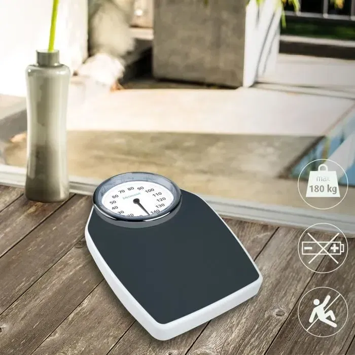 Medisana Báscula PSD 40461 Báscula Mecánica con Diseño Retro Analógico Visible