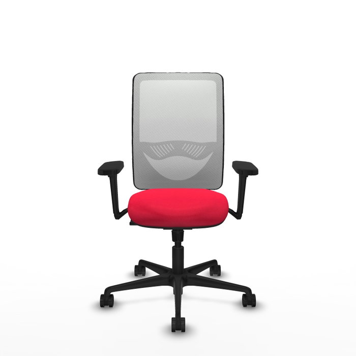 PIQUERAS Y CRESPO Silla de oficina Zulema con mecanismo Sincro, Rojo y Blanco PIQUERAS Y CRESPO Silla de oficina Zulema con mecanismo Sincro, Rojo y Blanco