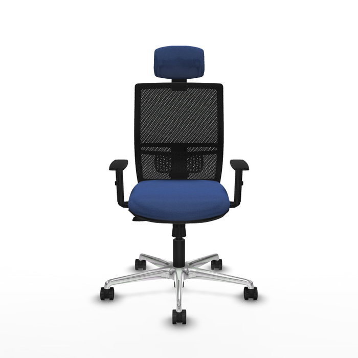 PIQUERAS Y CRESPO Silla de oficina Yunquera con mecanismo Sincro/Traslack, Azul marino y Negro PIQUERAS Y CRESPO Silla de oficina Yunquera con mecanismo Sincro/Traslack, Azul marino y Negro