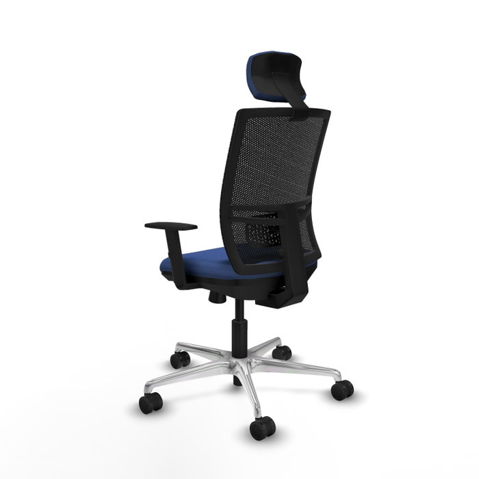 PIQUERAS Y CRESPO Silla de oficina Yunquera con mecanismo Sincro/Traslack, Azul marino y Negro PIQUERAS Y CRESPO Silla de oficina Yunquera con mecanismo Sincro/Traslack, Azul marino y Negro