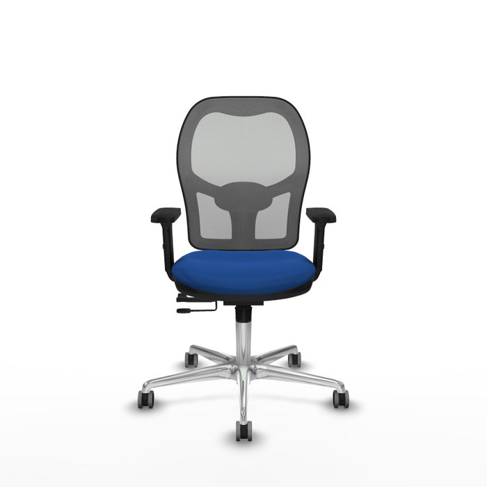 PIQUERAS Y CRESPO Silla de oficina Jorquera con mecanismo Sincro/Traslack, Azul y Gris PIQUERAS Y CRESPO Silla de oficina Jorquera con mecanismo Sincro/Traslack, Azul y Gris