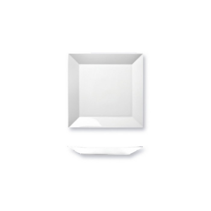 Langenthal Plato Llano Cuadrado 27x27 cm de Porcelana para Buffet y Exposición, Aktual (Set de 6)