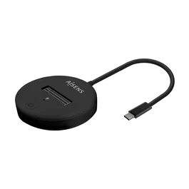 Aisens Dock USB-C para SSD M.2 SATA/NVMe ASUC-M2D013-BK, Negro