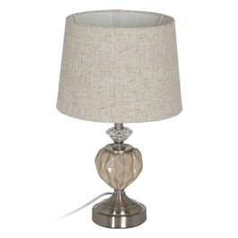 Ixia Lámpara de Mesa Beige-Plata Cerámica y Metal