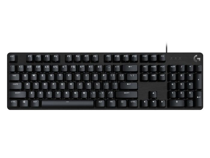 Logitech G413 SE Teclado Mecánico Gaming QWERTY US Internacional, PBT Keycaps, Retroiluminación LED Blanca, USB, Cable 1.8m